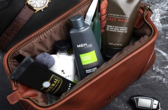 Leather Mens Toiletry Kit